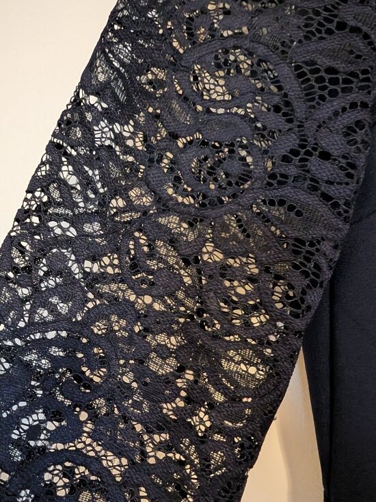 GUESS Illusion-Neck Sheath Dress - Picture 6 of 7